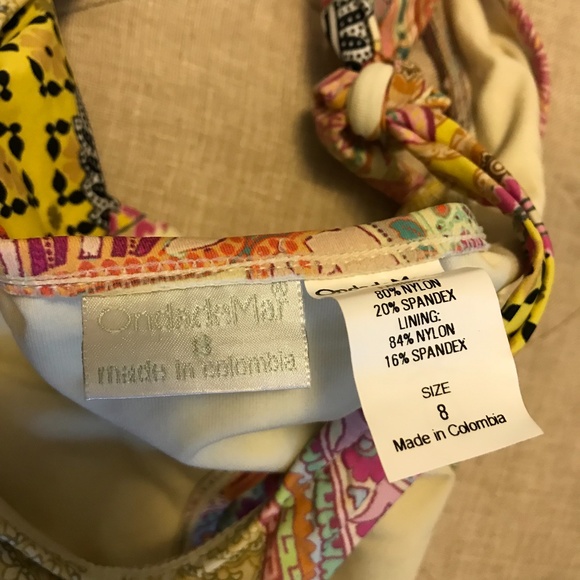 Monokini with Genuine Swarovski Crystals - OndadeMar size 8 - Picture 3 of 8